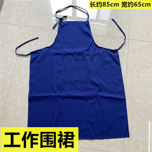 蓝色老式围裙 工作防灰围裙 布围裙商用厨房工作服劳保耐脏实惠