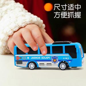只一套仿玩具公4交车巴士50462车童回力玩儿具男真孩汽车模型