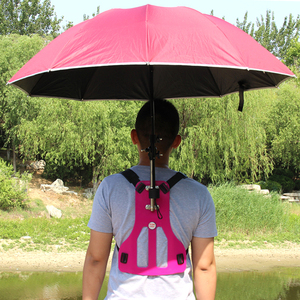背式采茶伞可以背的伞背伞神器钓鱼伞架防晒背在身上遮阳专用雨伞