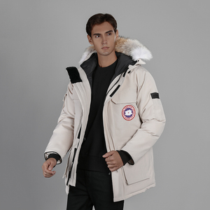 加拿大正品波克大鹅羽绒服加厚男女情侣工装户外套08远征中长款