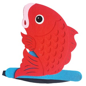 小鲤鱼头饰小蝌蚪找妈妈道具儿童角色装扮演青蛙卡通帽头套幼儿园