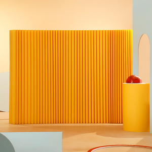 创意屏风可折叠背景墙展会办公室移动隔断墙彩色隔断纸墙伸缩简约