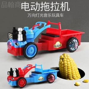 电动手扶拖拉机玩具儿童万向农夫车男孩仿真农用运输车声光音乐车