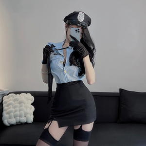 性感cos女警制服套装夜场角色扮演纯欲教官秘书装空姐服装cosplay