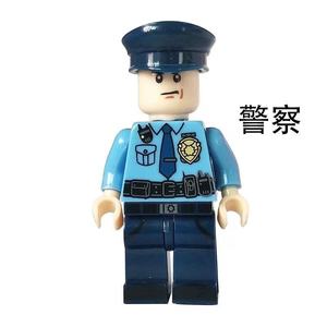 拼装警察人偶积木公仔消防员特种兵警察玩具小孩玩具