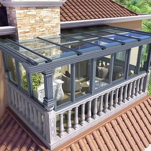阳光房定制封露阳台别墅铝合金钢化玻璃欧式静音隔热户外花园厂家