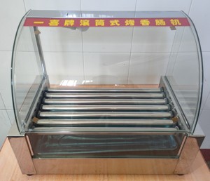 温州一喜 商用小型七管 全自动智能控温 台式滚动 摆摊烤肠机