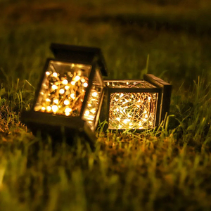 跨境亚马逊太阳能小宫灯太阳能户外庭院灯手提小挂灯花园蜡烛灯饰