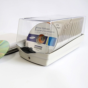 actto光盘盒儿童早教收纳盒CD盒影音光碟收纳包光碟收纳盒50片装