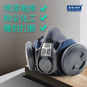 日本重松制作所TW02S防尘防毒面具TW02面罩化工喷漆防尘甲醛电焊