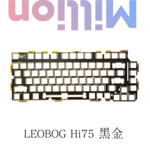 LEOBOG Hi75键盘定位板 FR4黑芯纯白 沉金 POM白 PC透明 碳纤维黑