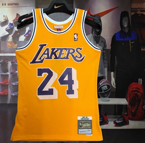 美版正品湖人队24号科比球衣kobe8号男女篮球服背心大网孔复古sw