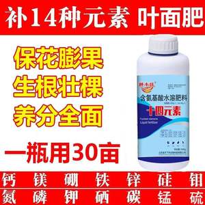 14种元素硼肥锌肥钾肥钙肥钼肥铁肥镁肥氮磷钾肥蔬菜果树瓜果叶肥