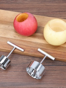 不锈钢水果挖心器梨子去心器苹果去核挖孔器工具特色菜果蔬抽芯器