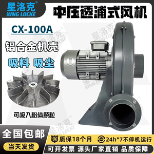 CX-100A化肥发酵通风中压风机1.5KW高温气体输送隔热风机防爆风机