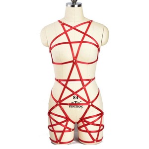 性感绑带式情趣内衣弹力紧身束胸束缚绳艺衣sm捆绑露出自缚绳衣