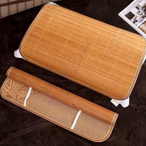 凉席枕片夏季碳化竹片竹枕片藤条藤面枕席枕套披光滑枕头套单双个