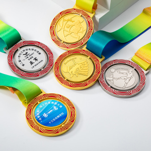 金属奖牌定制做篮球足球挂牌冠军奖品奖章运动会马拉松乒乓球比赛