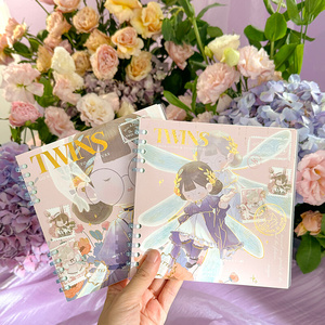 2024新班麻球大佬双生梦回方形活页本学生笔记本记事本可拆外新款