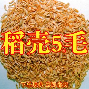 【稻壳】新鲜稻糠酿酒填充干净种花养草特价枕头稻谷壳芦丁鸡饲料