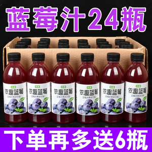 【新品促销】蓝莓汁饮料整箱310ml瓶装花青素护视力学生常备果味