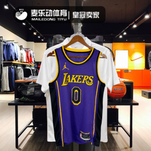 美版正品 湖人队0号young 尼克杨球衣 库兹马城市版篮球服sw威少