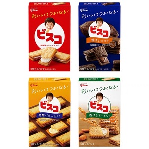 日本进口格力高夹心饼干儿童零食小包装午后垫肚子点心乳酸菌小麦