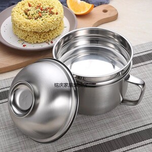 中学生饭盒男生初中生高中生碗大号加深饭盆大容量超大带盖子韩式