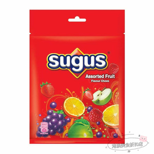香港代购 进口sugus瑞士糖杂果味果汁软糖袋装175g
