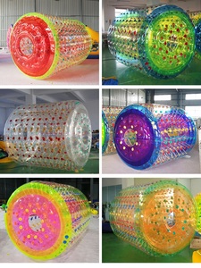 充气水上滚筒球儿童游乐设备透明水上步行球夏季水上娱乐设施