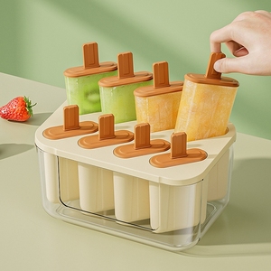 日本进口MUJIE冰棍雪糕模具自制冰淇淋食品级带盖家用做冰棒磨具
