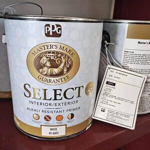 PPG大师漆室内通用底漆墙面漆环保抗碱乳胶漆哑光内墙18L油漆涂料