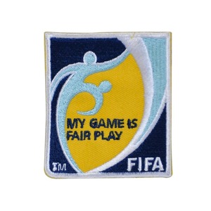 足球比赛裁判专用国际足联刺绣袖章公平竞赛标志臂章6.5*7.65厘米