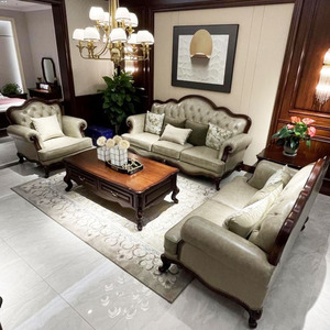 美式客厅金丝黄檀木家具全屋整套配齐沙发斗柜电视柜茶几实木全套