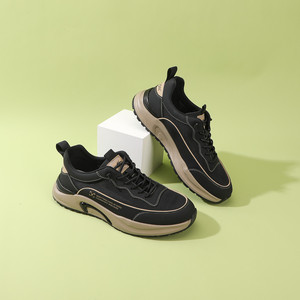 意尔康男鞋春夏网面鞋系带时尚运动鞋软底舒适慢跑鞋s431zx93033a