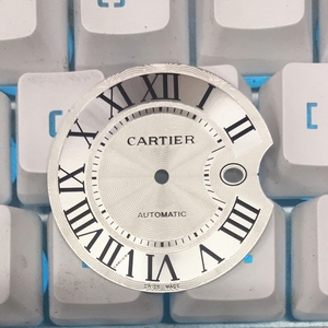 代用卡地亚蓝气球字面 装2824 8205机芯字盘 Cartier表盘手表配件
