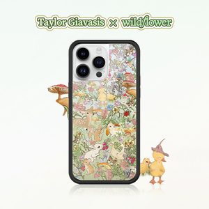 Taylor Giavasis x Wildflower联名手机壳适用苹果iPhone15/14/13/12/Pro/Max硬壳全包防摔保护套ins时尚wf
