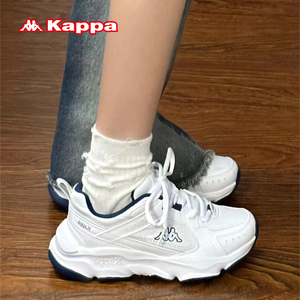 Kappa女鞋老爹鞋2024夏季新款休闲百搭小白鞋低帮厚底潮流运动鞋