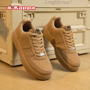 Kappa卡帕女鞋板鞋2024春季新款厚底休闲鞋复古男女时尚滑板鞋子