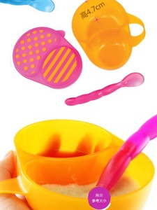 新品清仓美国 sassy分隔碗副食品碗带盖子含矽胶勺套装宝宝婴儿餐