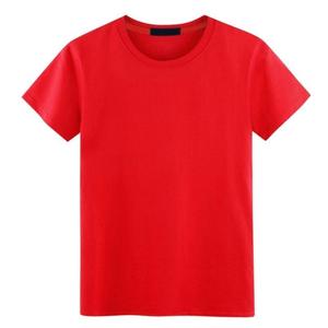 大红色男士短袖t恤体桖体恤纯色潮流T血土宽松大码半袖简约百搭范
