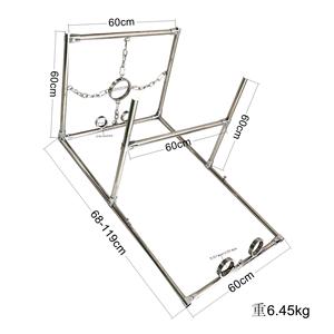 sm大型罚跪架驷马器束缚带脚镣脚铐狗奴跪爬行k9固定架情趣性用品