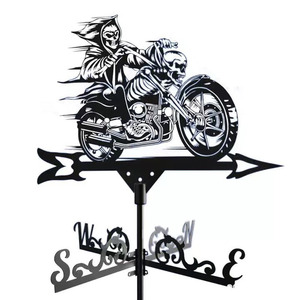 新款创意装饰摩托车个性酒吧机车风向标摆件铁艺金属工艺品