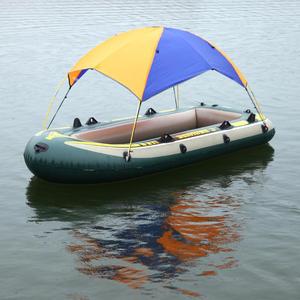 船用遮阳棚钓鱼帐船凉棚水路俩用海鹰充气船橡皮艇帐篷挡雨防日晒
