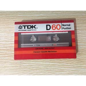 TDKD60录音带空白磁带卡带高品质录音磁带82版90分钟复读机二类带