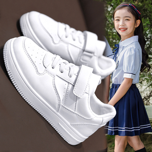 安踏联名儿童小白鞋2023新款秋季运动鞋中大童白色板鞋女童男童鞋