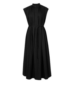 秋麦檬胧商场同款小黑裙24夏新款无袖气质小个子连衣裙5F4192162