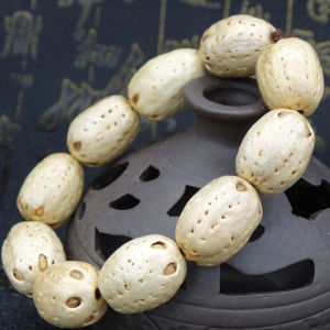 梦逸花根菩提子菩提根蜜蜡果菩提佛珠手串手链念珠文玩男女款五眼
