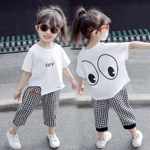 童装女童套装夏装洋气宝宝时尚韩版小女孩夏季衣服短袖儿童两件套