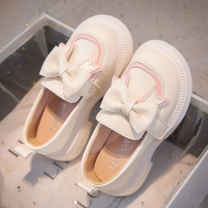 耐克官方女童公主鞋2024春季新款英伦风儿童皮鞋休闲软底演出单鞋